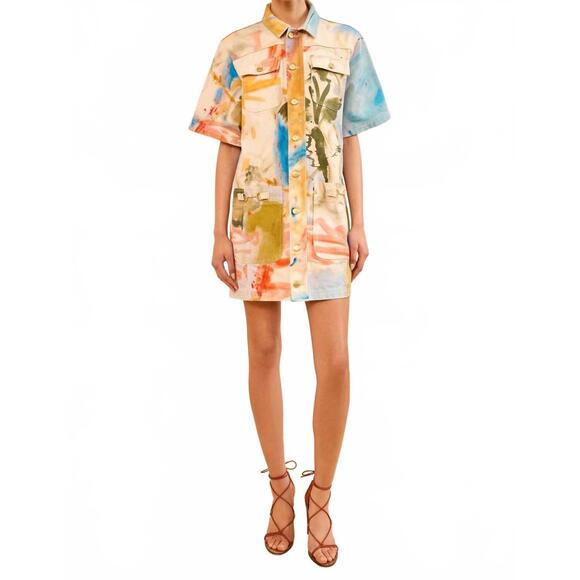 ULLA JOHNSON Dresses & Skirts - NEW ULLA JOHNSON painters denim mini dress in western dream